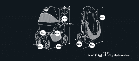 Passeggino Innopet IPS-06 / G InnoPet® Buggy Retro 6byaldino articoli per allevatori innopet