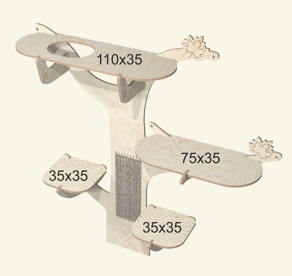 ecocatcollection Maple tiragraffi 6byaldino articoli per allevatori ecocatcollection Maple tiragraffi 1
