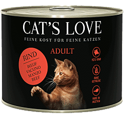 Cat's love adulto manzo - 6 lattine da 200g 1byaldino articoli per allevatori Cl Rind 200g 12.01.04