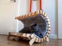 cuccia gatto in legno LUK