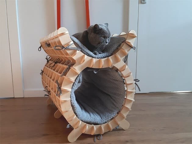 cuccia gatto in legno TUBA 3byaldino articoli per allevatori Legowiska 12529783 58944804