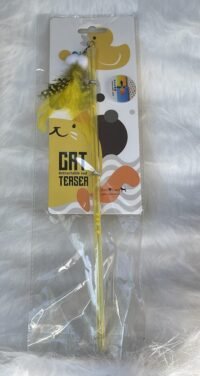Bacchettine per gatti telescopica gialla