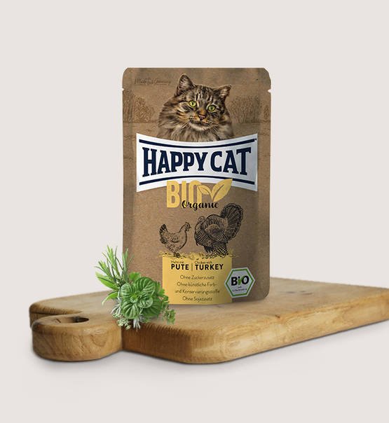 Happy Cat Bio organic pollo con tacchino | 12 bustine (Copia) 1byaldino articoli per allevatori Image