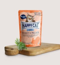 Happy Cat All Meat Adult Tacchino & Merluzzo giallo  | 12 bustine
