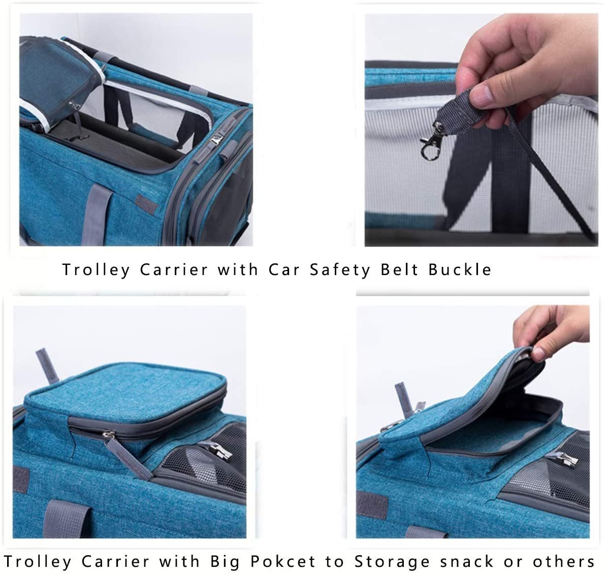 TROLLEY PER GATTI GRANDI 7byaldino articoli per allevatori TROLLEY PER GATTI GRANDI - immagine 7