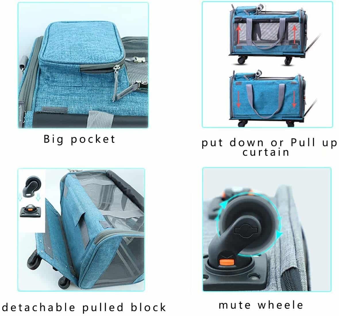 TROLLEY PER GATTI GRANDI 5byaldino articoli per allevatori TROLLEY PER GATTI GRANDI - immagine 5