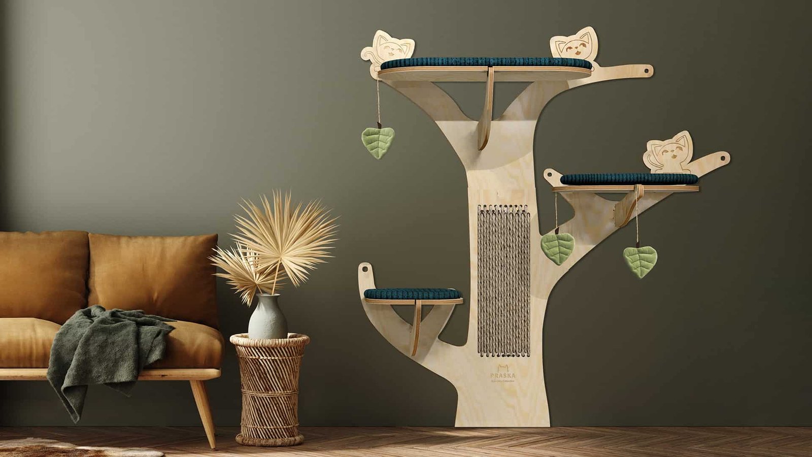 ecocatcollection CAT HAND TREE | Tiragraffi da parete 2byaldino articoli per allevatori ecocatcollection CAT HAND TREE | Tiragraffi da parete - immagine 2