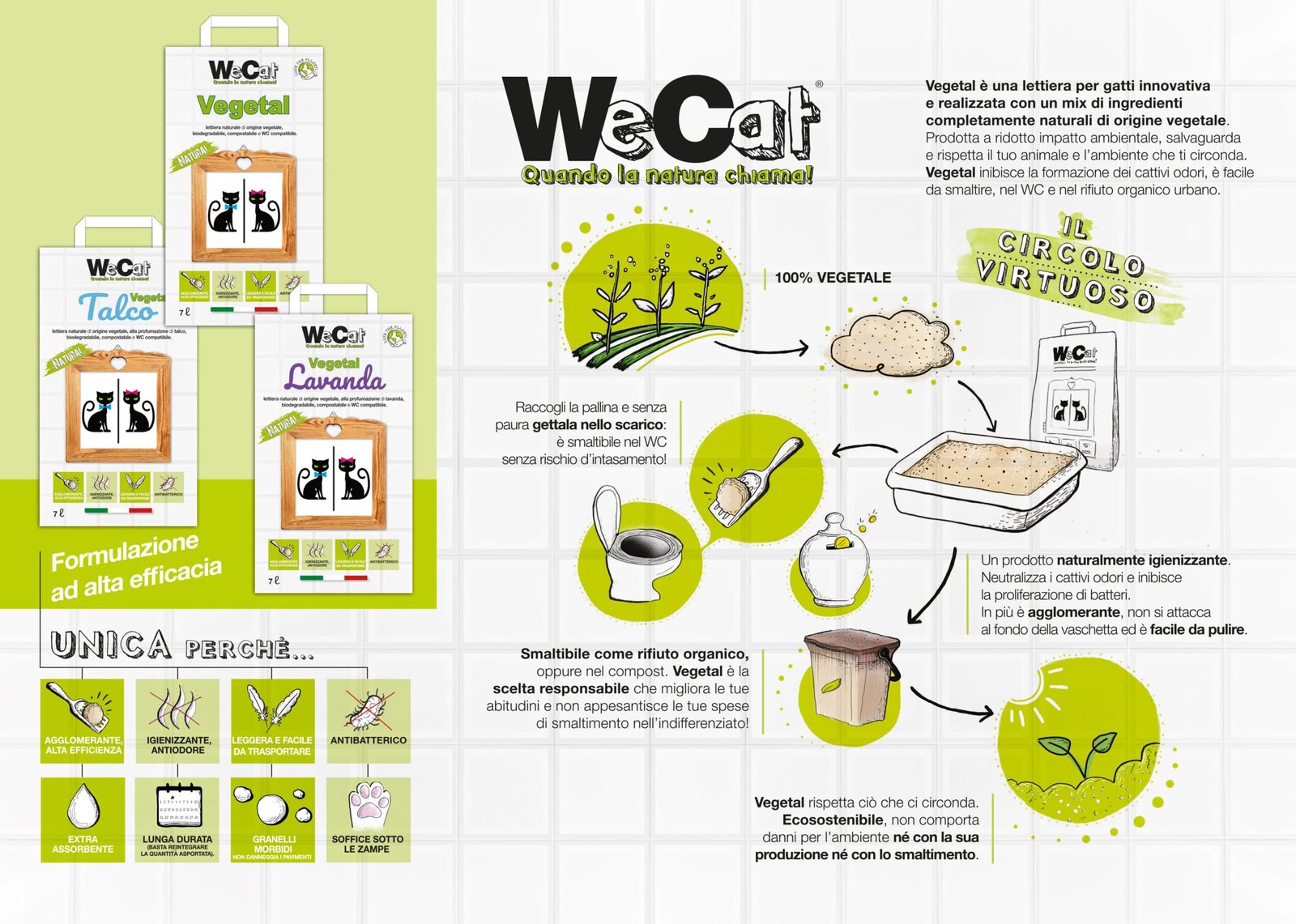 LETTIERA WECAT GIALLA 10 sacchi | 8kg 2byaldino articoli per allevatori LETTIERA WECAT GIALLA 10 sacchi | 8kg 1