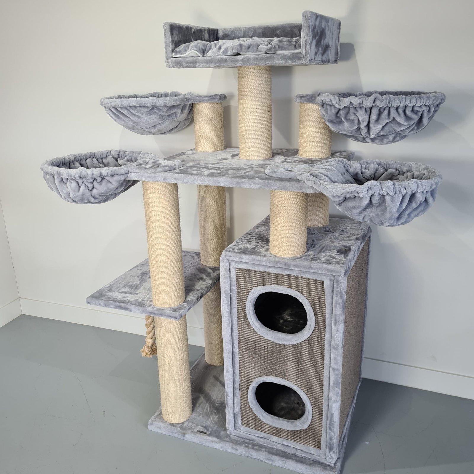 Tiragraffi RHR Quality Cat Paradise Plus light grey 5byaldino articoli per allevatori Tiragraffi RHR Quality Cat Paradise Plus light grey - immagine 5
