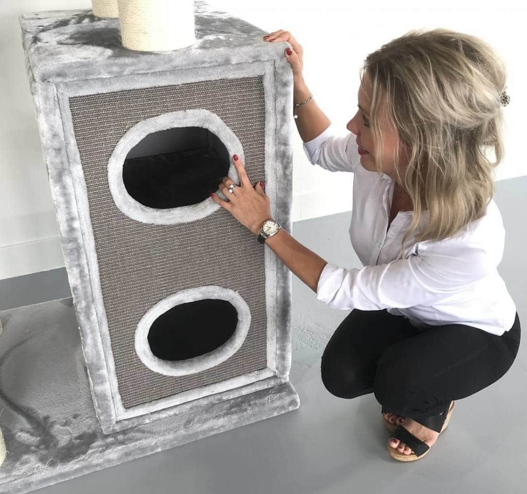 Tiragraffi RHR Quality Cat Paradise Plus light grey 7byaldino articoli per allevatori Tiragraffi RHR Quality Cat Paradise Plus light grey - immagine 7
