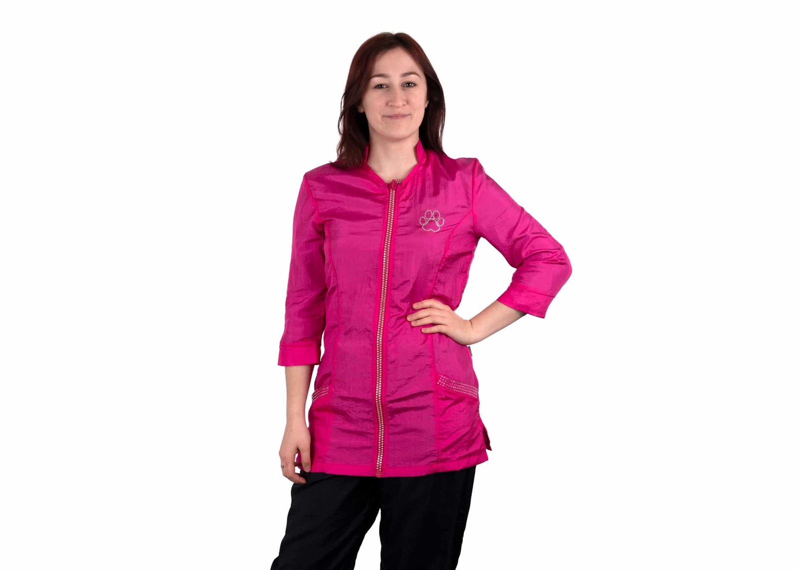 Tikima Aleria Shirt (nero - turchese - fucsia) 6byaldino articoli per allevatori Tikima Aleria Shirt (nero - turchese - fucsia) - immagine 6