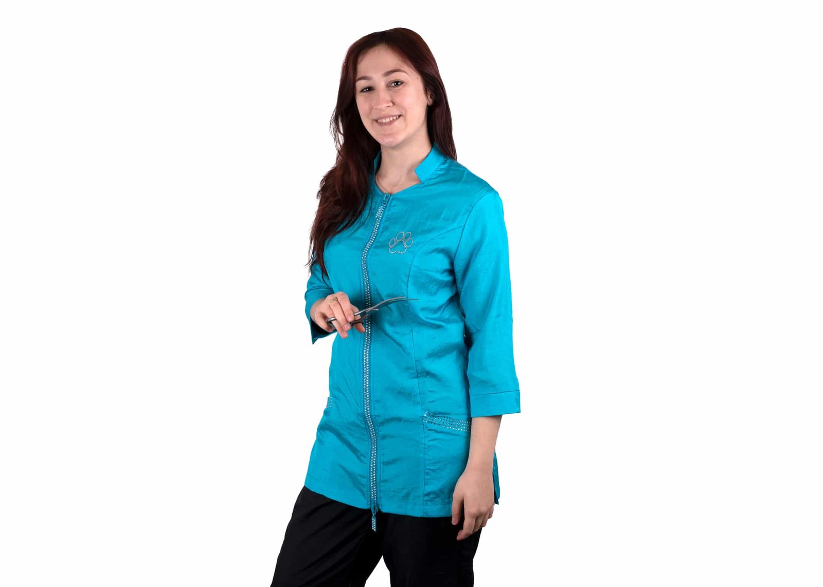 Tikima Aleria Shirt (nero - turchese - fucsia) 1byaldino articoli per allevatori Tikima Aleria Shirt (nero - turchese - fucsia)