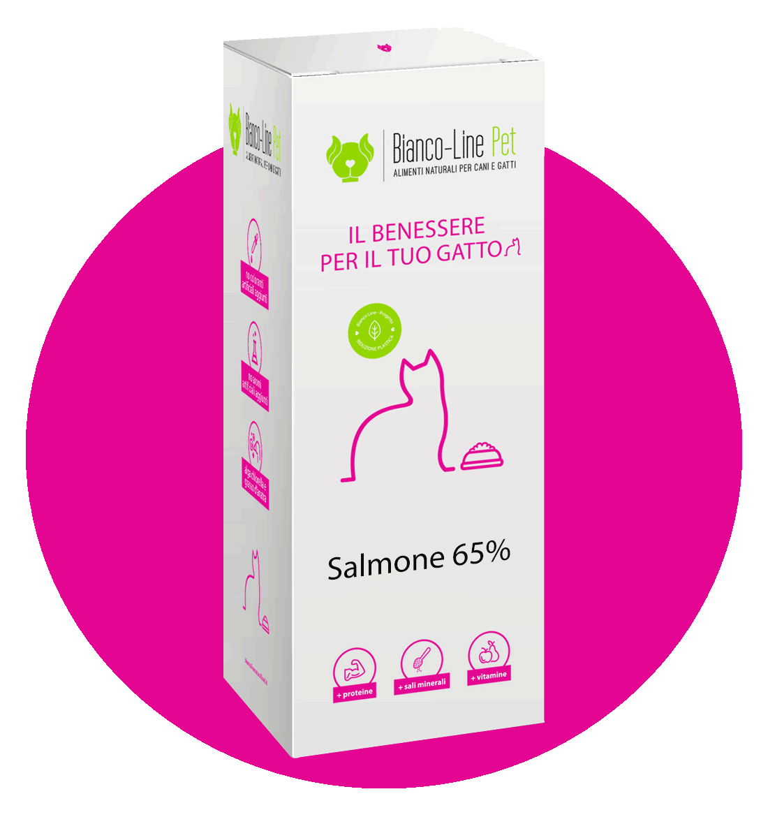 Bianco-line Pet Salmone 65% 1byaldino articoli per allevatori Bianco-line Pet Salmone 65%