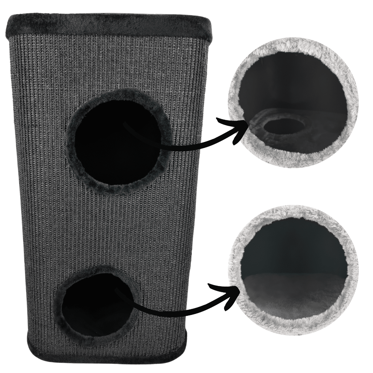 TOPMAST totem quadrato - 40x40x76 3byaldino articoli per allevatori TOPMAST totem quadrato - 40x40x76 - immagine 3