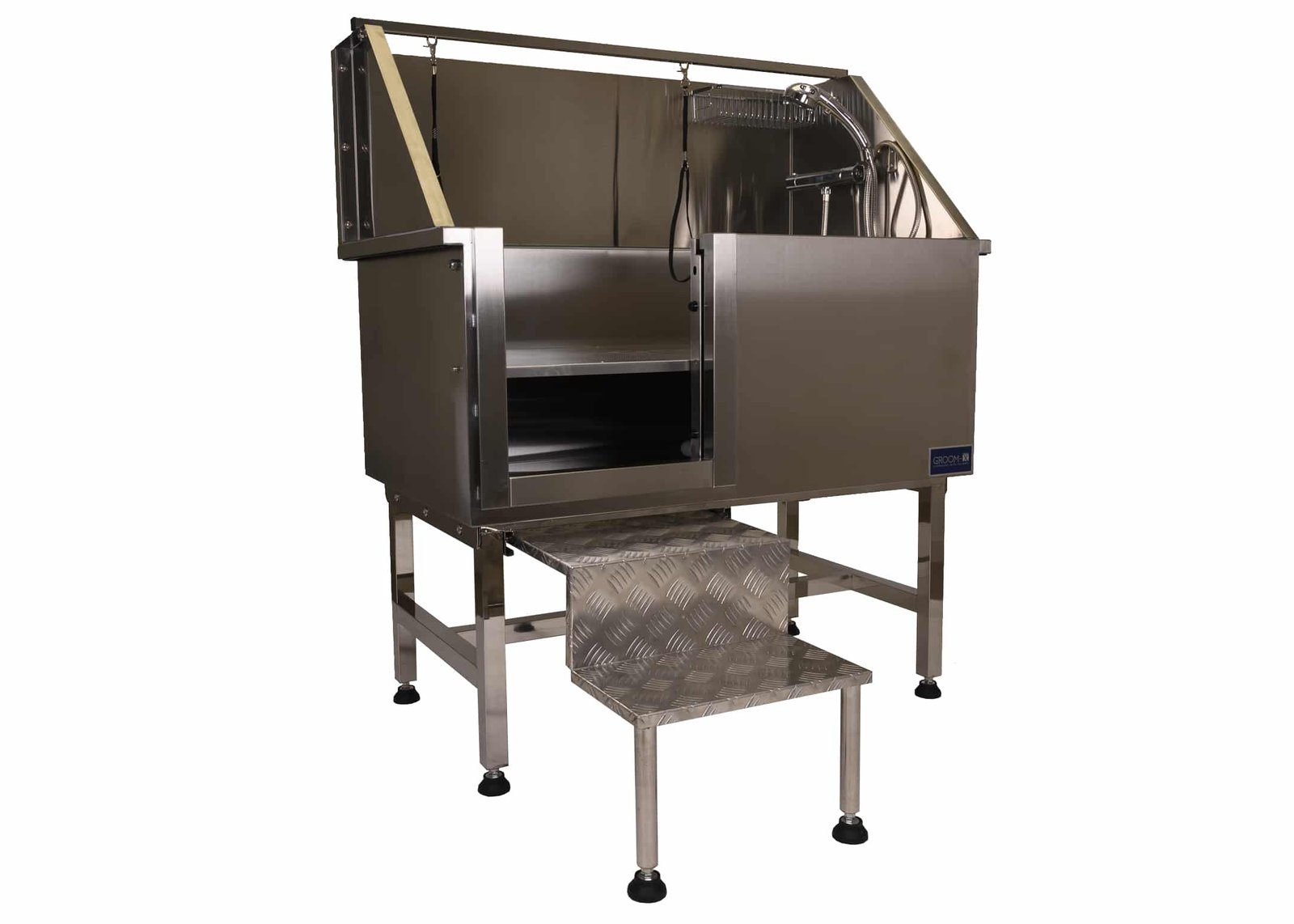 Groom-X Walk-In Vasca da Bagno Inox con Rubinetto Termostatico